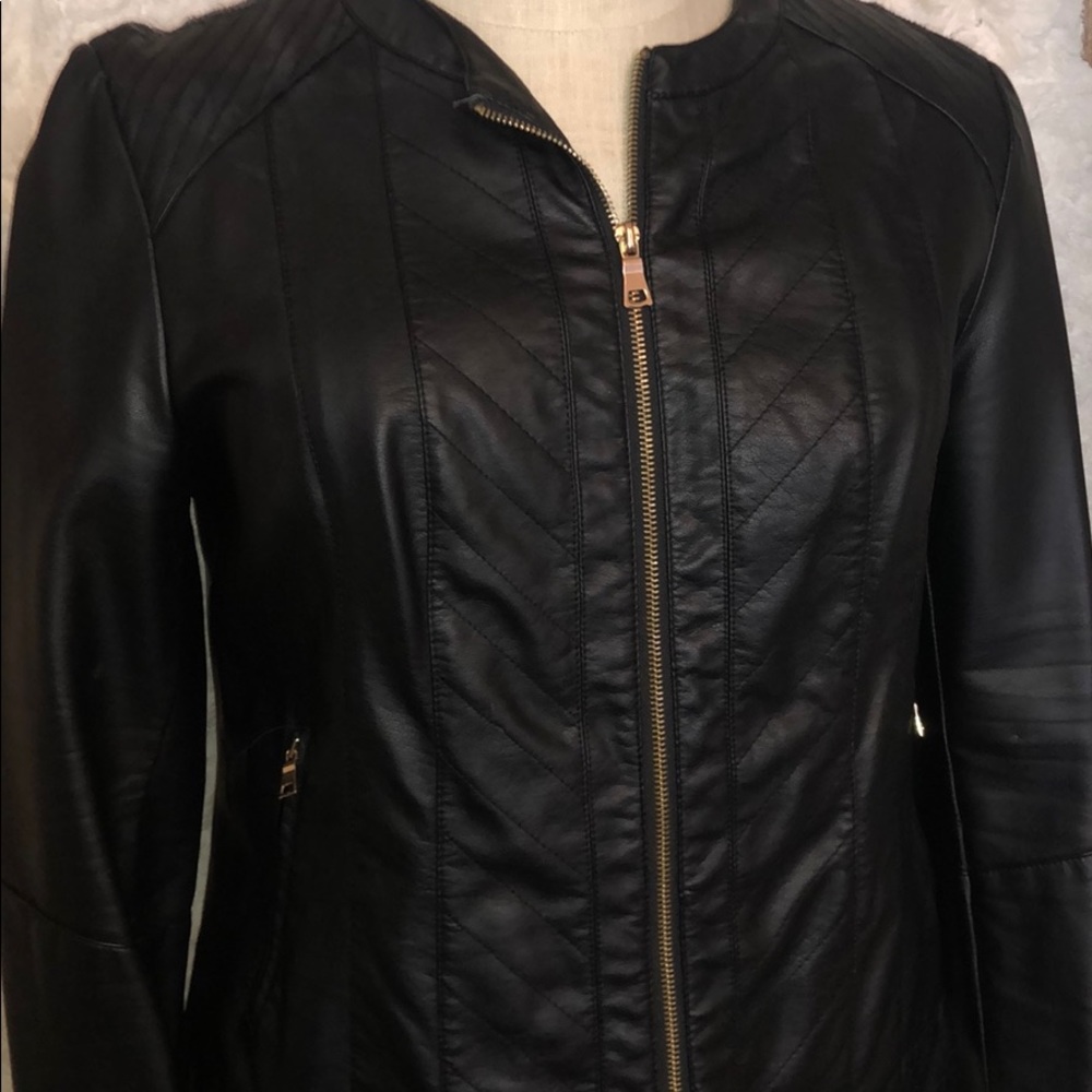 Charter Club faux leather jacket